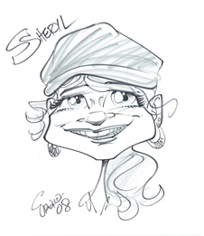 Sheryl caricature