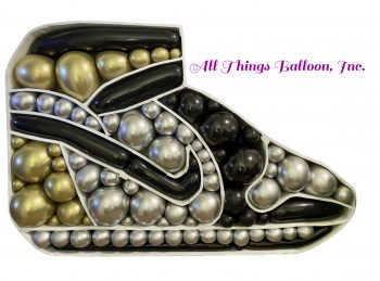 Giant balloon basketball sneaker